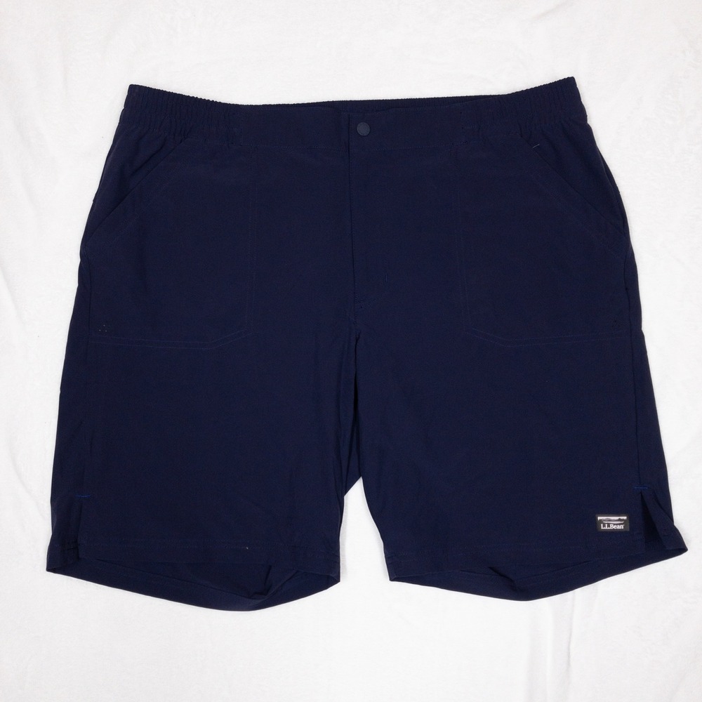 LL Bean UPF Shorts Womens Size 18 Navy Blue Hiking Outdoor Stretch 50+